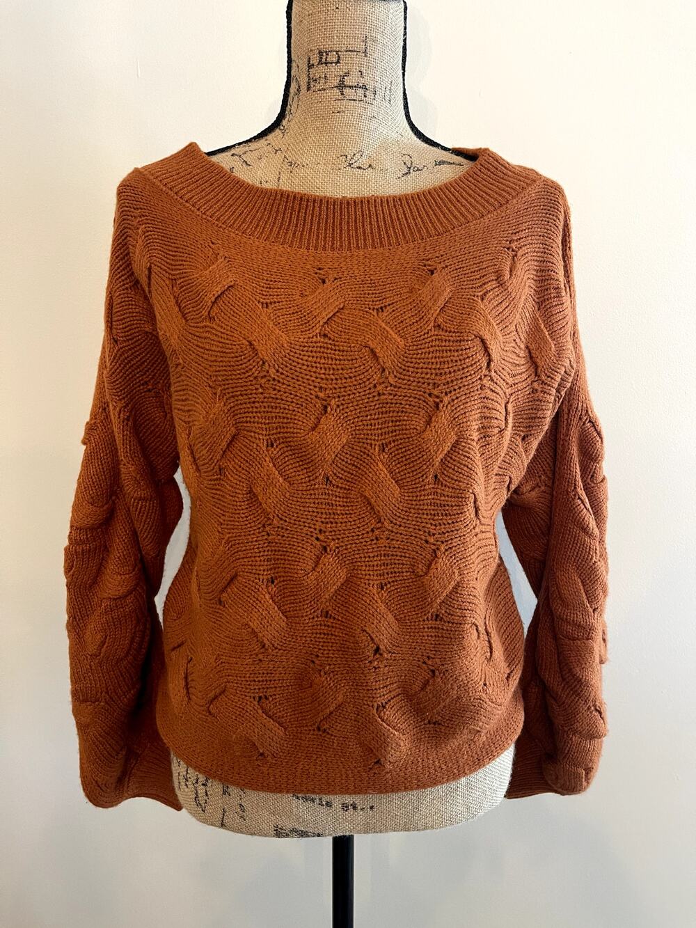 Everkaki Orange Sweater NWT Medium